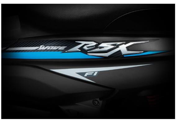 Tem xe mới trên Honda Wave 110 RSX 2017 màu xanh lam 